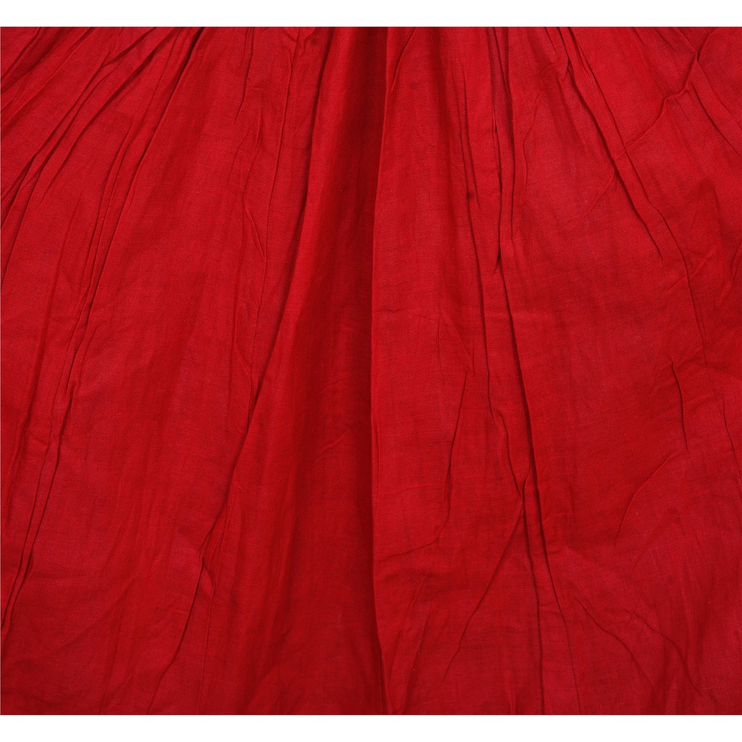 Sanskriti Maroon Cotton Embroidered Gopi Skirt | Long Party Wear Lehenga with Lace Work